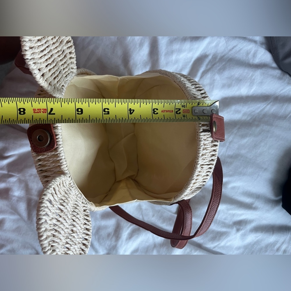 Disney Inspired Mickey Mouse Straw Crossbody Bag – Boho Resort Style - Picture 8 of 9